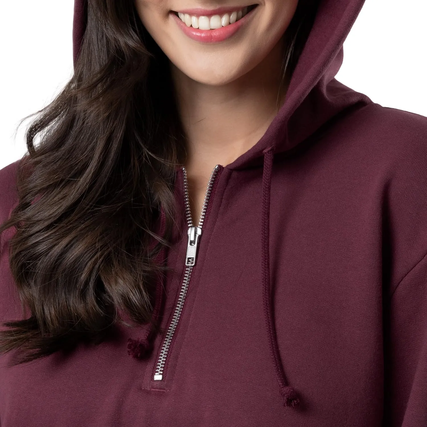 Lee Women's Quarter Zip Fleece Hoodie