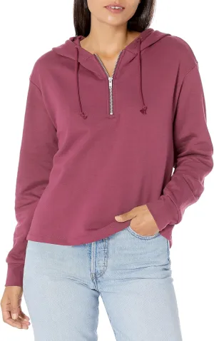 Lee Women's Quarter Zip Fleece Hoodie