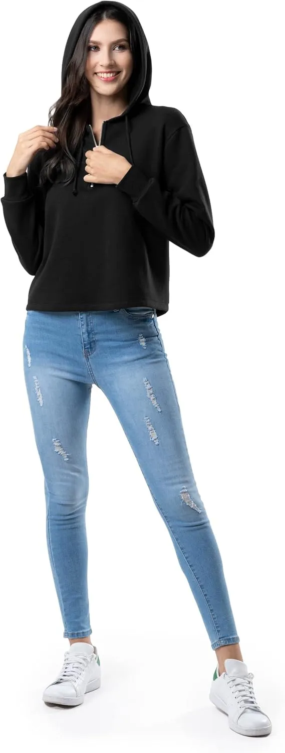 Lee Women's Quarter Zip Fleece Hoodie