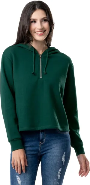 Lee Women's Quarter Zip Fleece Hoodie