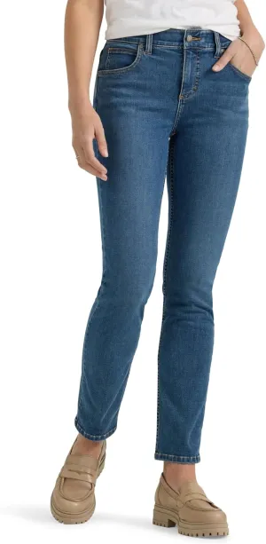 Lee Women's Ultra Lux Comfort with Flex Motion Slim Straight Jean with Ever Fit