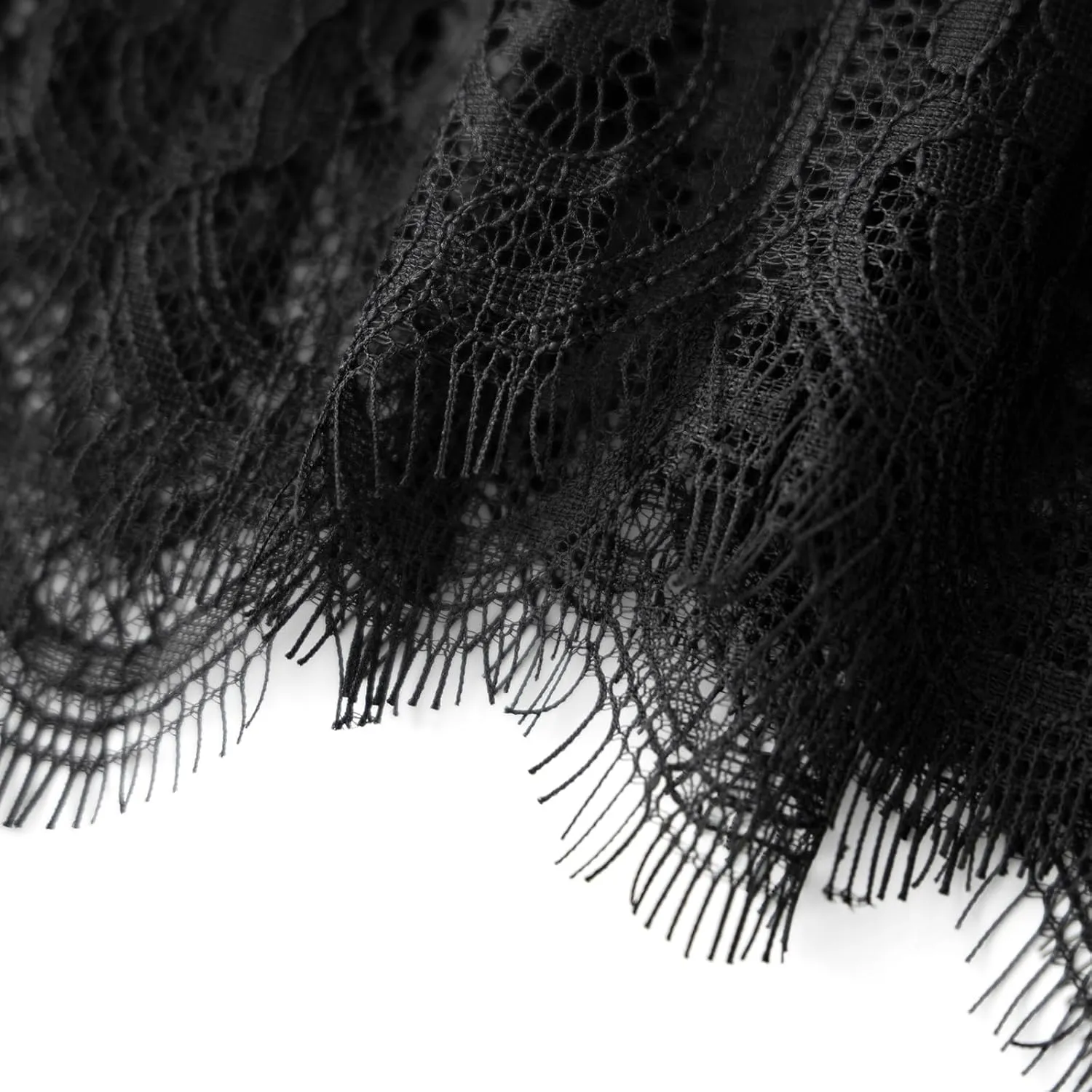 lisenraIn Women Long Lace Slip Skirt Ruffle Pleated Lace Trim Half Slip Skirt Extender Y2K Tiered Midi Layering Underskirt