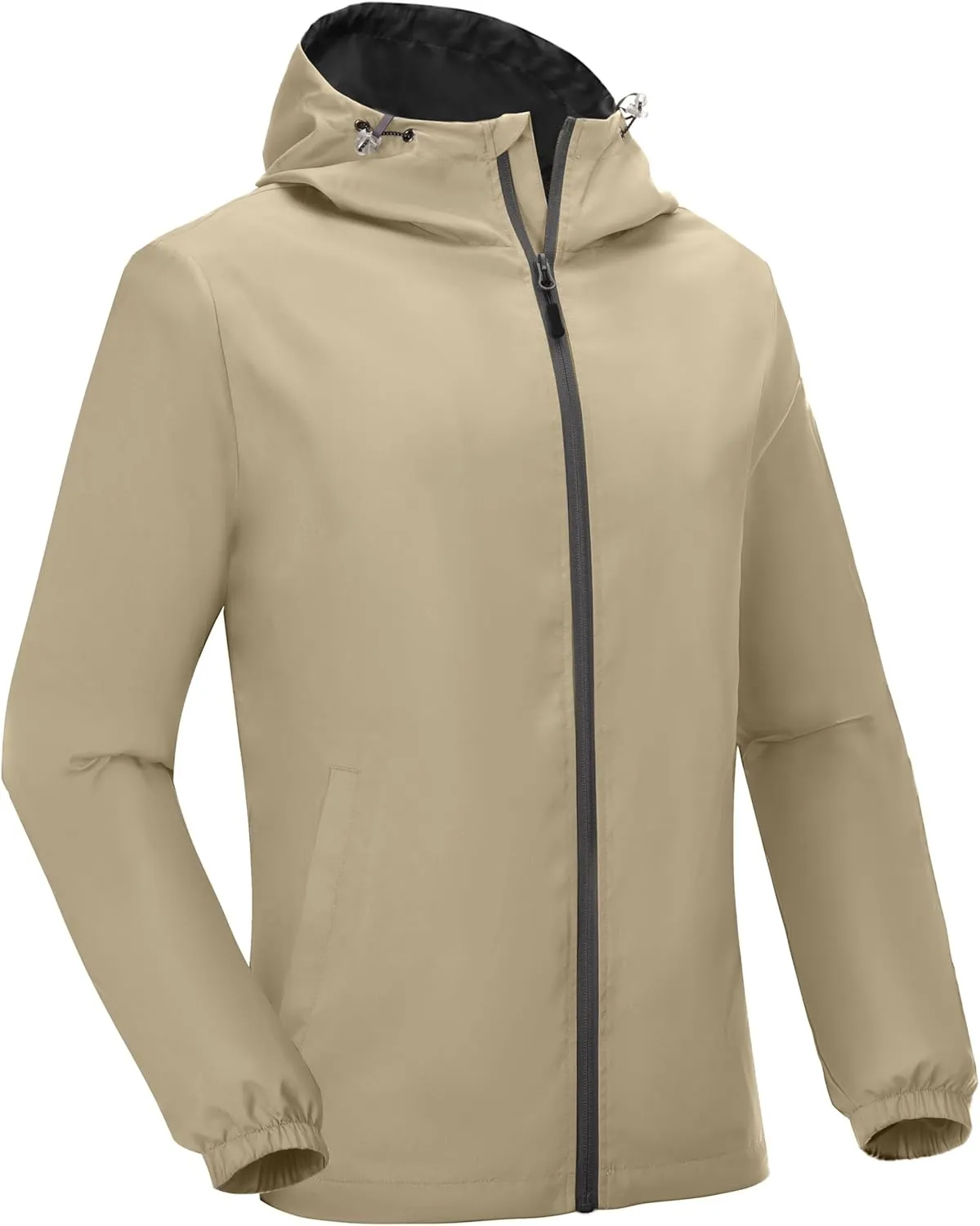 Little Donkey Andy Mens Lightweight Breathable Windbreaker Golf Jacket UPF50  Windproof Outdoor Running Coat