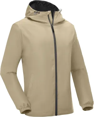 Little Donkey Andy Mens Lightweight Breathable Windbreaker Golf Jacket UPF50  Windproof Outdoor Running Coat