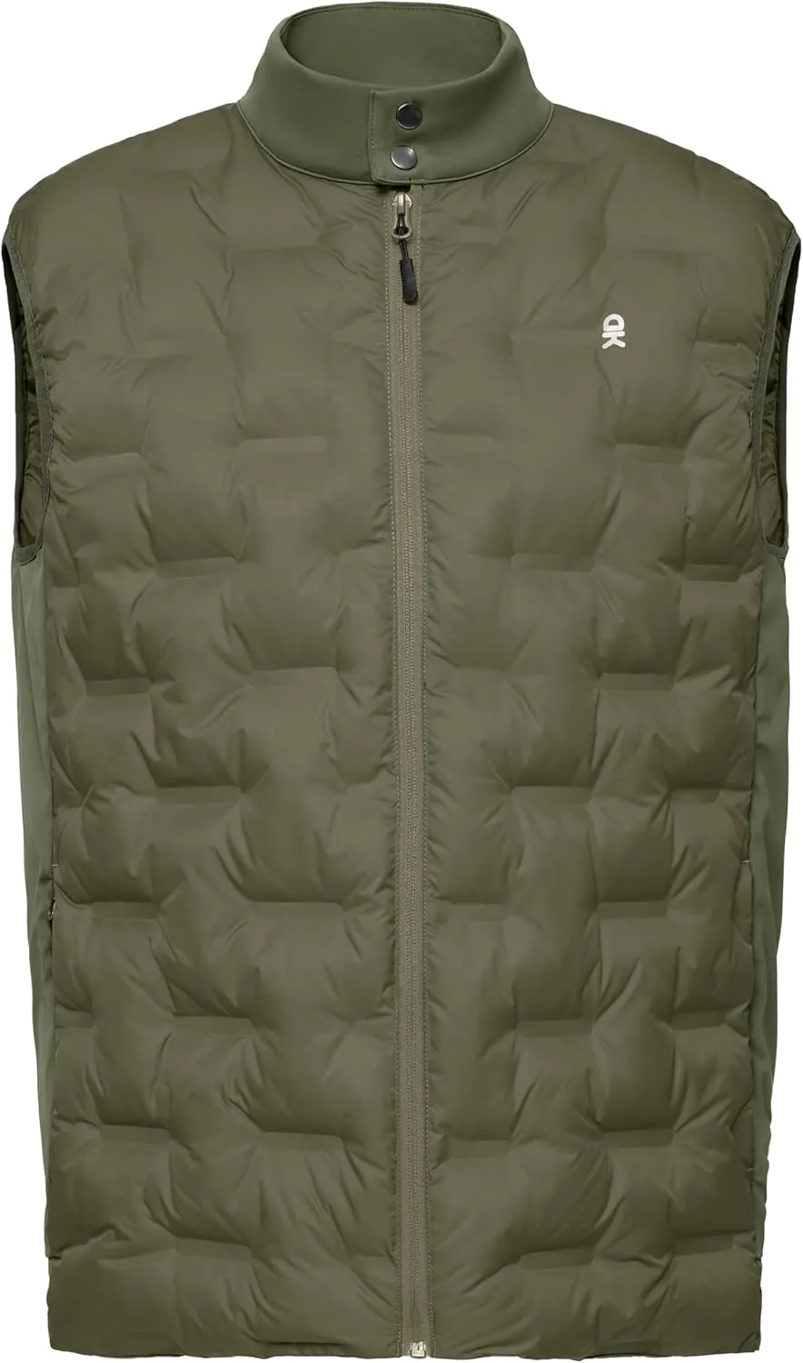 Little Donkey Andy Men's Lightweight Puffer Vest, Outdoor Windproof Sleeveless Jacket for Hiking Travel Golf