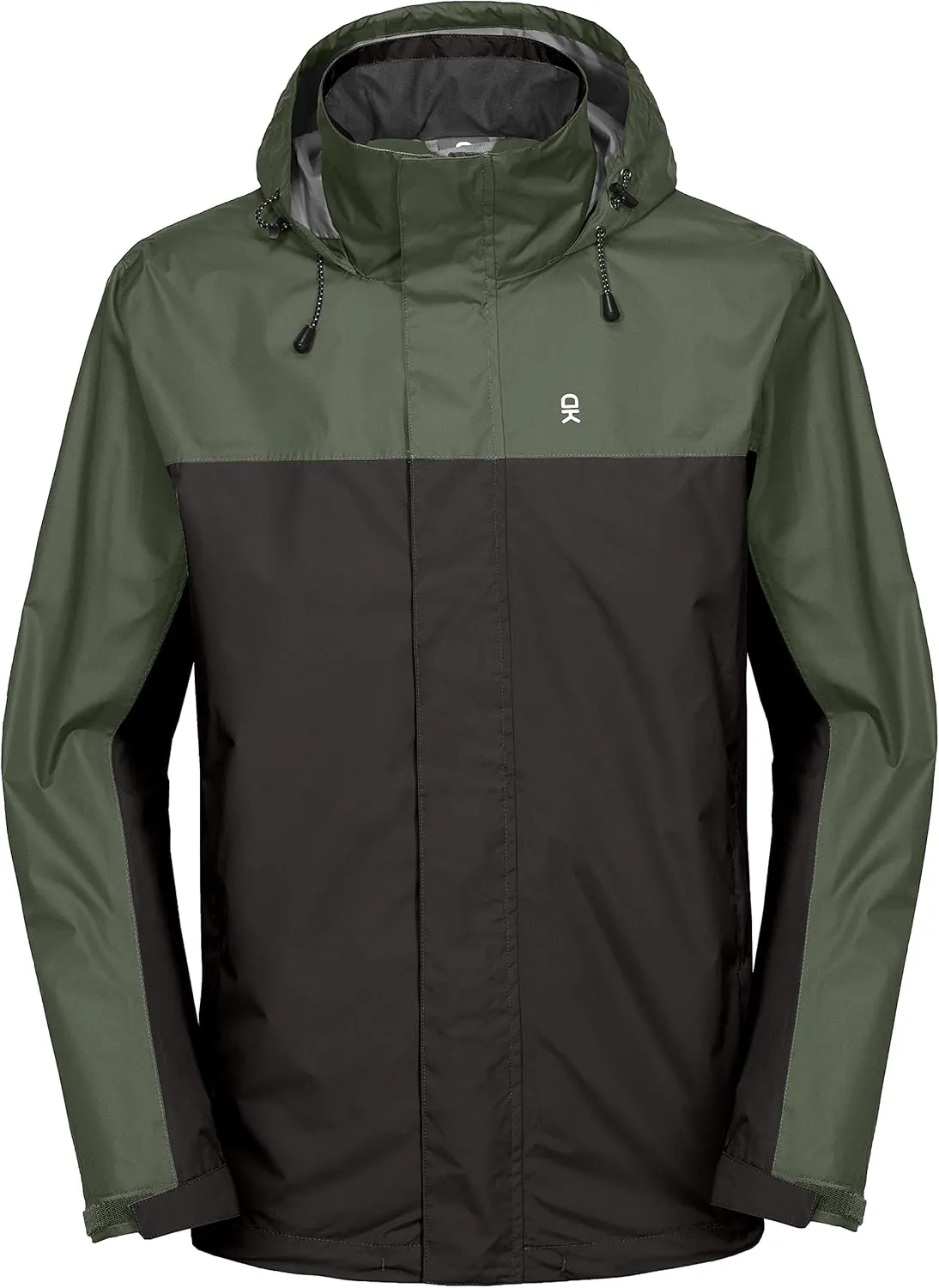 Little Donkey Andy Men's Waterproof Rain Jacket Outdoor Lightweight Rain Shell Coat for Hiking,Golf,Travel