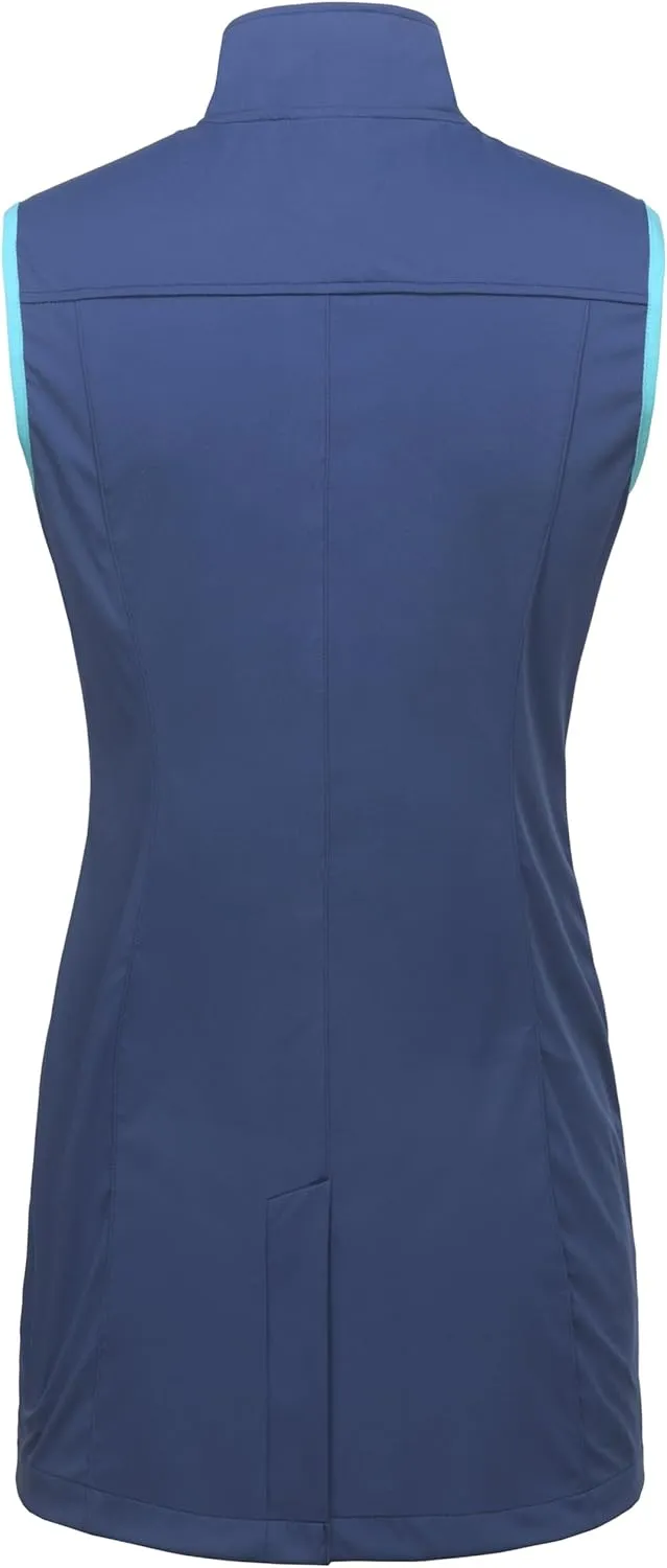 Little Donkey Andy Women's Lightweight Softshell Vest, Windproof Sleeveless Jacket for Running Hiking Travel
