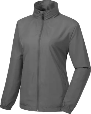 Little Donkey Andy Women's Lightweight Windbreaker Jacket Breathable Windproof Spring Fall Summer Jacket Running Golf UPF50 