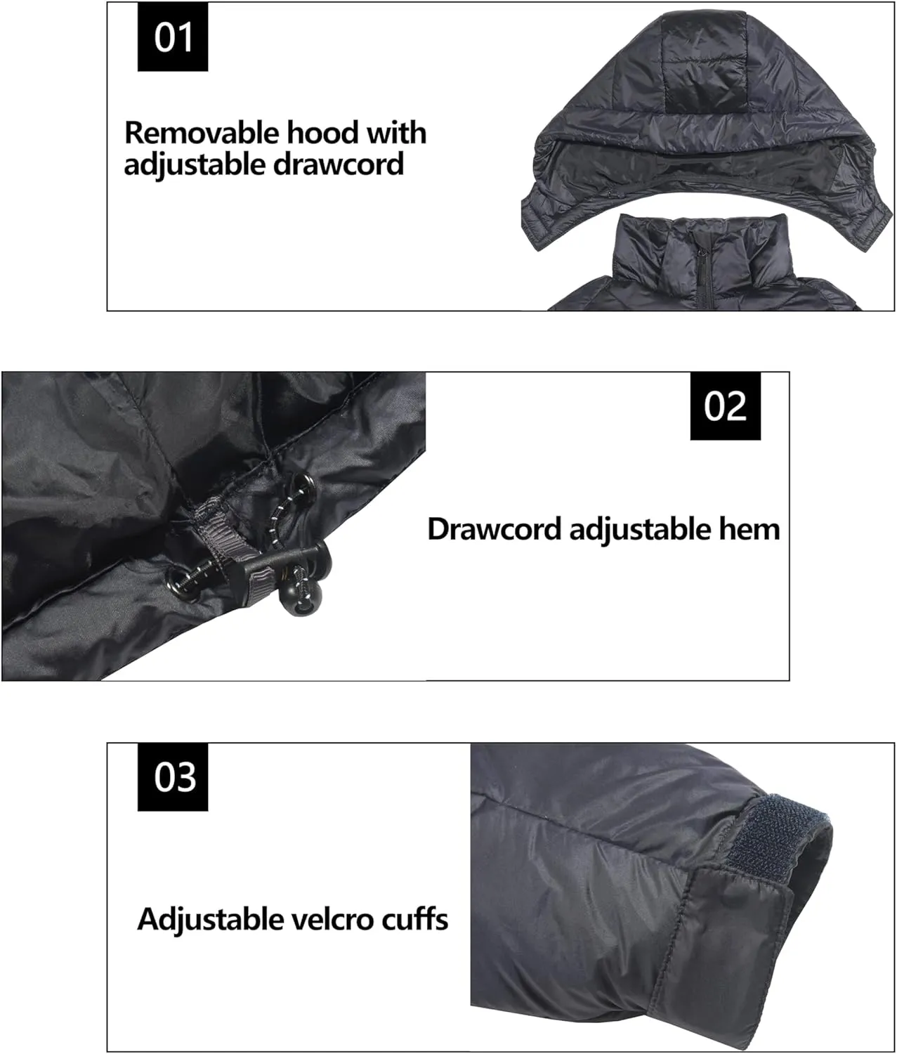Little Donkey Andy Women's Warm Puffer Jacket Windproof Lightweiht Hooded Winter Coat Hiking Travel