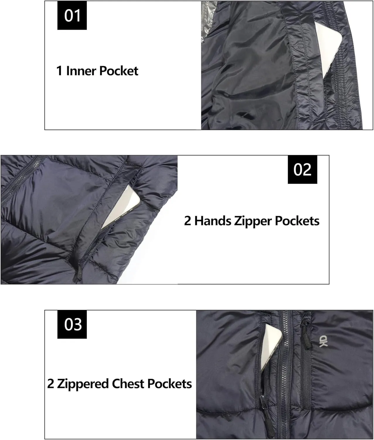 Little Donkey Andy Women's Warm Puffer Jacket Windproof Lightweiht Hooded Winter Coat Hiking Travel