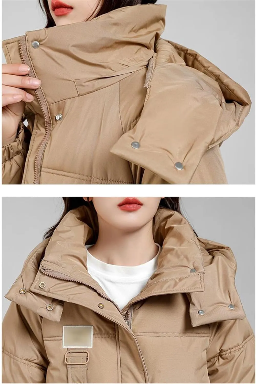 Long Winter Down Cotton Coat Women Windproof Overcoat Thicken Warm Cotton-Padded Women Jacket Puffer Parkas Outwear