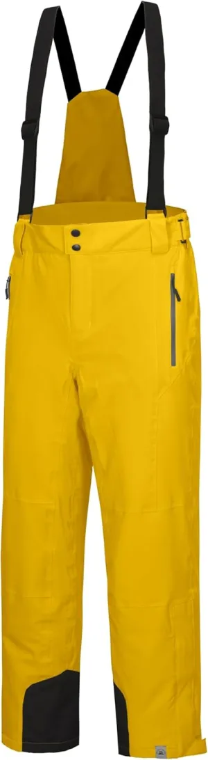Mapamyumco Men's Snow Insulated Ski Bib Pants, Waterproof Windproof Snowboard Hiking Pants with Detachable Suspenders