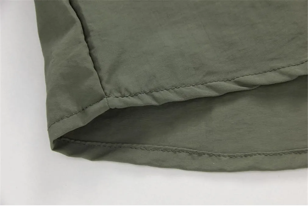 Men Cargo Military Army Tactical Shirt Quick Dry Pockets Breathable Removable Long Sleeve Shirts