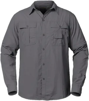 Men Cargo Military Army Tactical Shirt Quick Dry Pockets Breathable Removable Long Sleeve Shirts