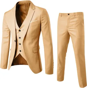 Men Suits Slim 3 Suit Business Wedding Party Jacket Vest & Pants Coat Wedding Suit Men Suits Mens Formal Mens Formal