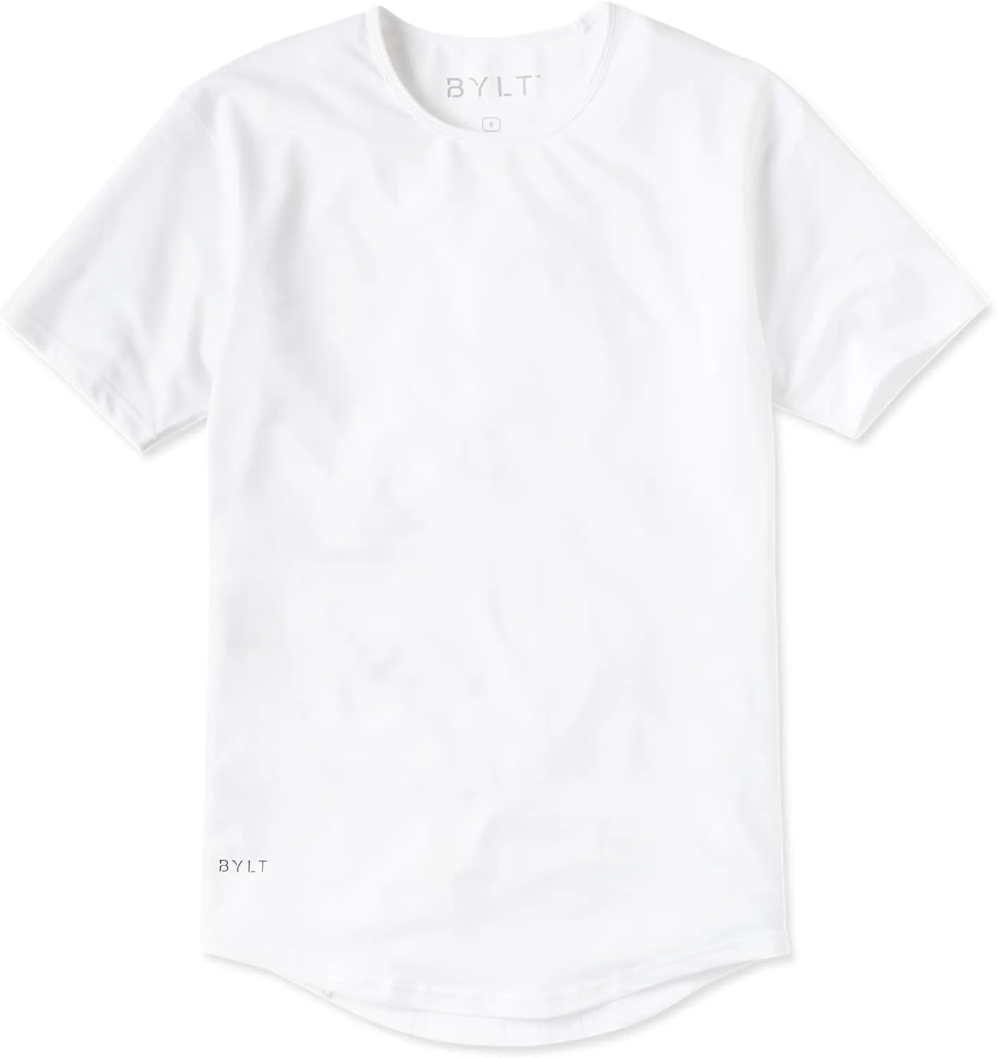 Mens Drop-Cut Men's T Shirt, Plain Tshirts for Men, Drop Cut Basic Crewneck Tee, Wrinkle Resistant, Stretch Fit