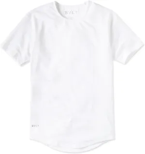 Mens Drop-Cut Men's T Shirt, Plain Tshirts for Men, Drop Cut Basic Crewneck Tee, Wrinkle Resistant, Stretch Fit