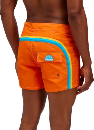 Mens Fixed Waist Boardshort, Swim Trunks 14" Length 3" Inseam