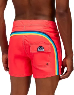 Mens Fixed Waist Boardshort, Swim Trunks 14" Length 3" Inseam
