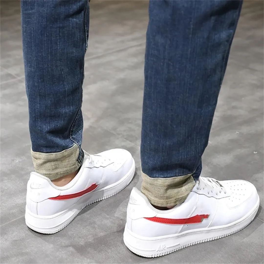 Men's Hip Hop Harem Pants Denim Trousres Loose Fit Retro Blue Streetch Patchwork Jeans Pants