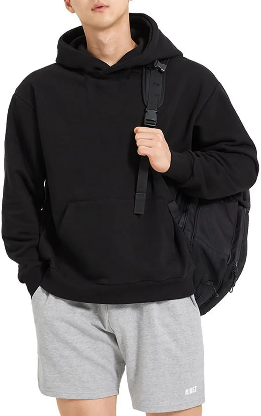 Men's Hoodies Loose Fit Pullover Casual Fashion Long Sleeve Hooded Sweatshirts with Pocket