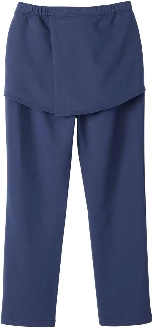 Mens Self Or Assisted Dressing Adaptive Open-Back Fleece Pant