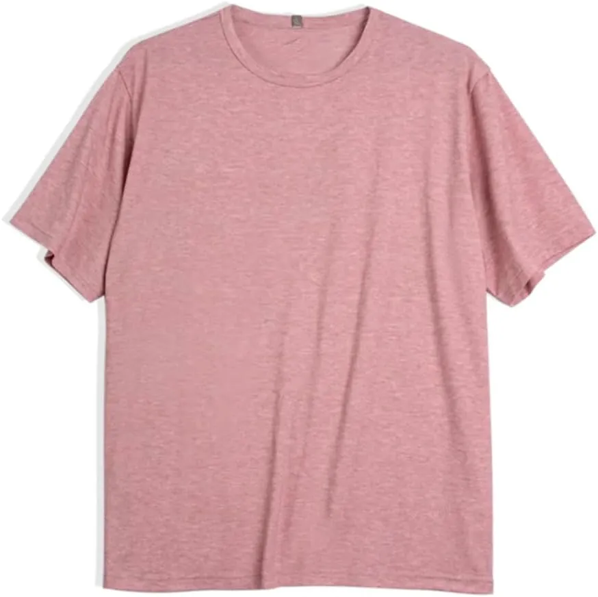 Mens Short Sleeve Casual T Shirt Comfort Crewneck Lightweight Undershirts Soft Tee Tops