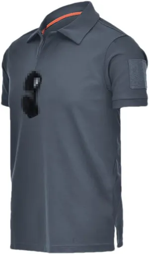 Mens Short Sleeve Polo Shirt Quick Dry Outdoor Work Combat T-Shirt Tops Hiking T Shirt
