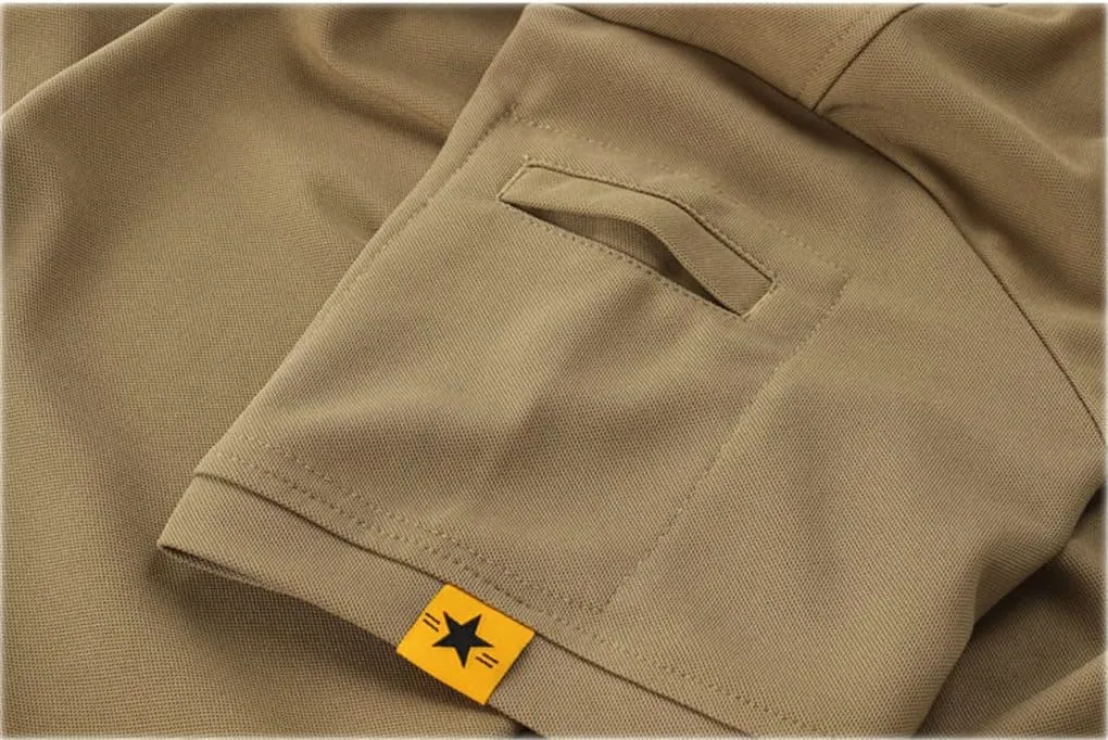 Mens Short Sleeve Polo Shirt Quick Dry Outdoor Work Combat T-Shirt Tops Hiking T Shirt