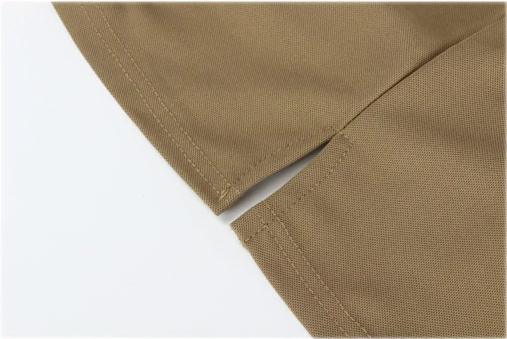 Mens Short Sleeve Polo Shirt Quick Dry Outdoor Work Combat T-Shirt Tops Hiking T Shirt