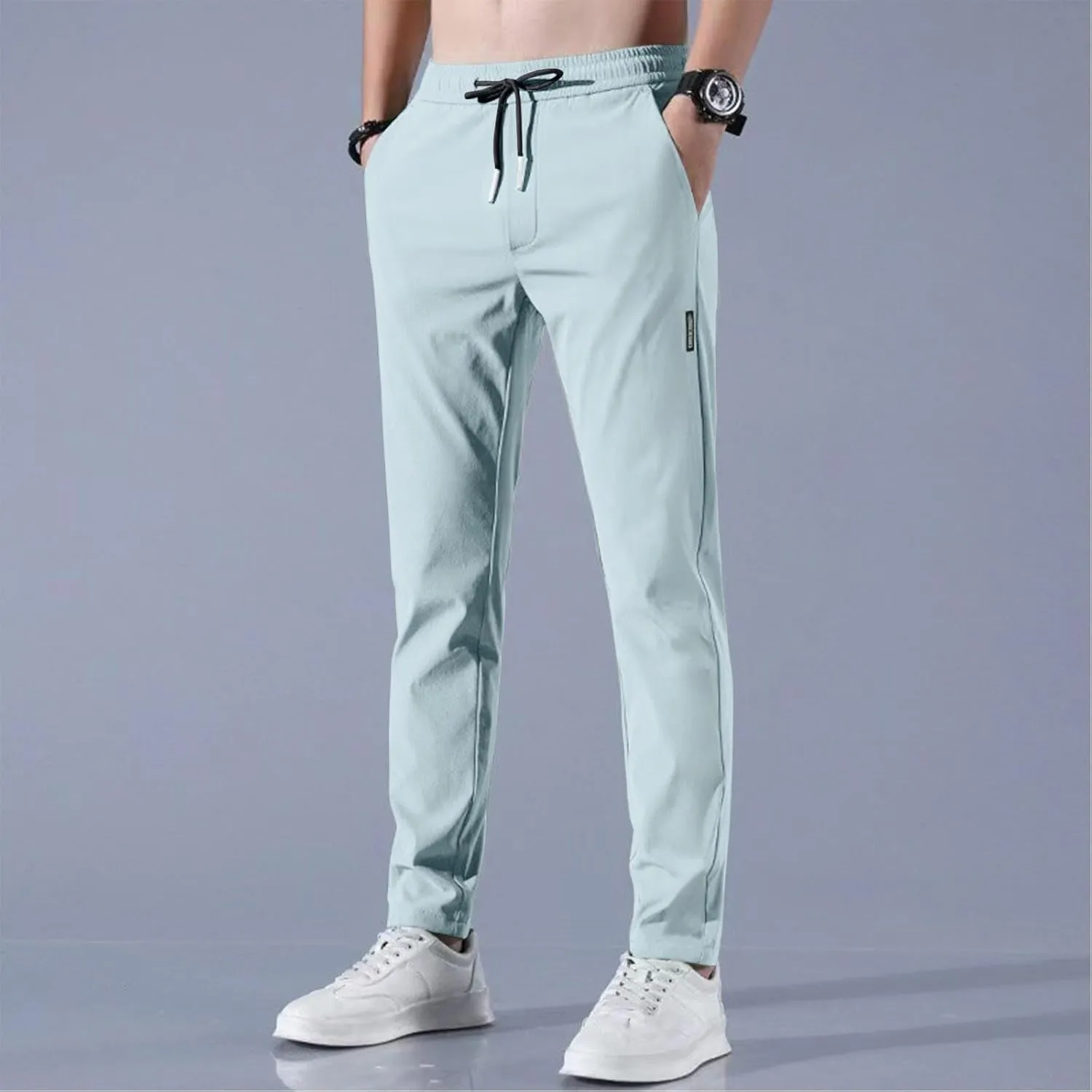 Men's Slim Fit Chino Pants - Men's Fashion Comfort Stretch Cotton Casual Pants - Stylish Tapered Chinos for Men