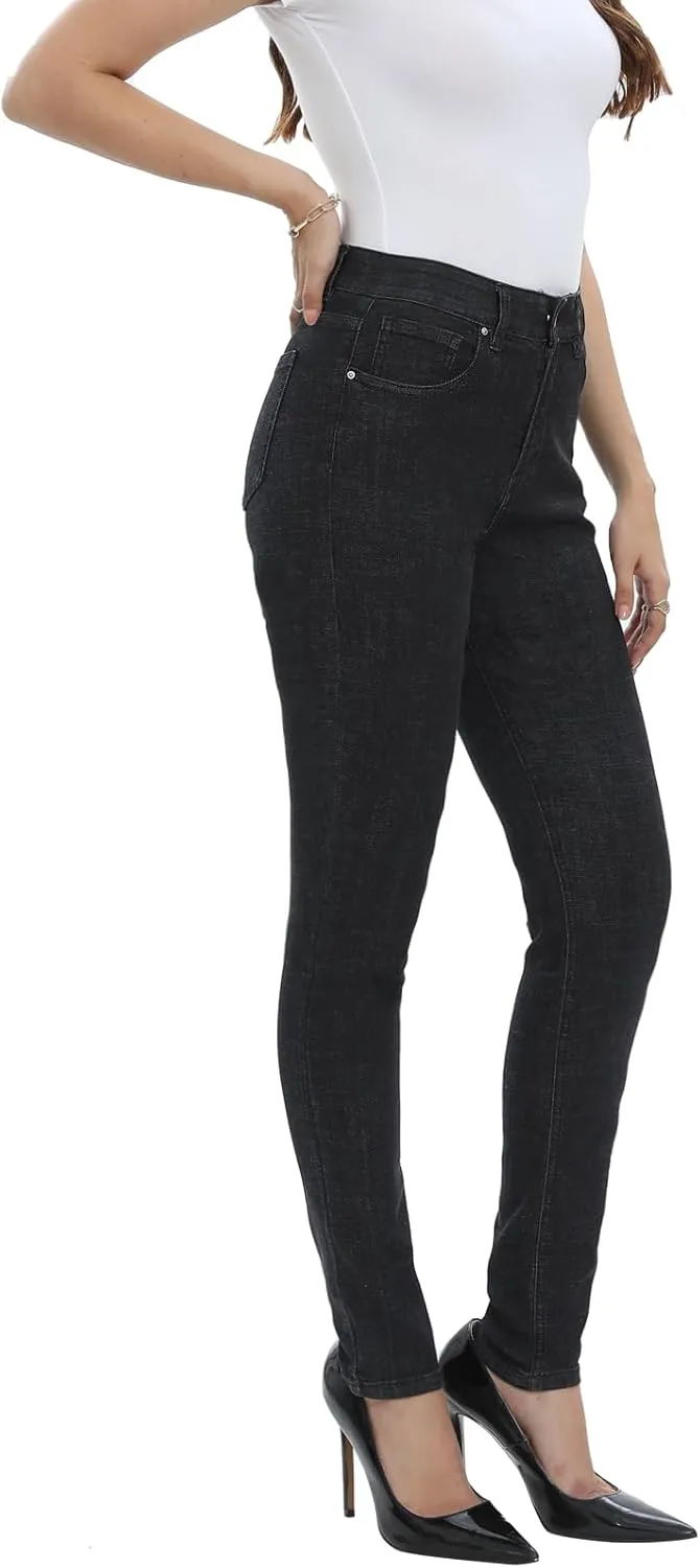 MetHera Women's Mia High Rise Stretch Skinny Shaping Jeans