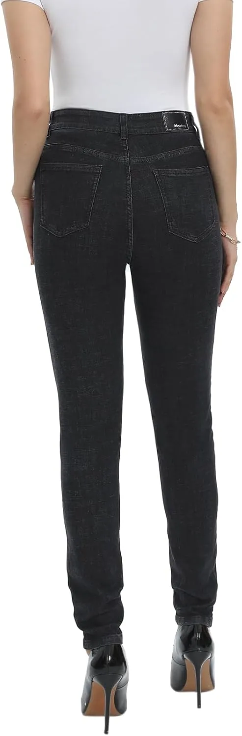 MetHera Women's Mia High Rise Stretch Skinny Shaping Jeans