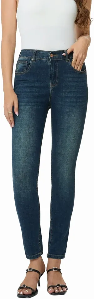 MetHera Women's Mia High Rise Stretch Skinny Shaping Jeans