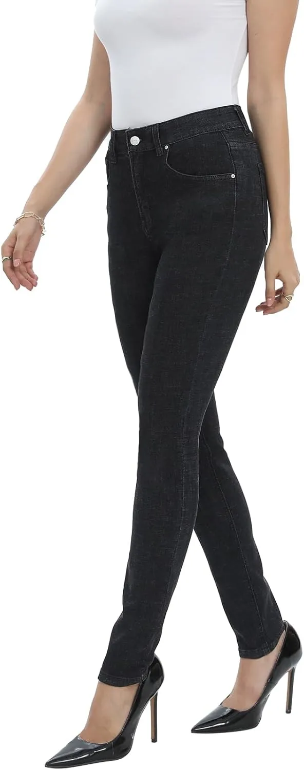 MetHera Women's Mia High Rise Stretch Skinny Shaping Jeans