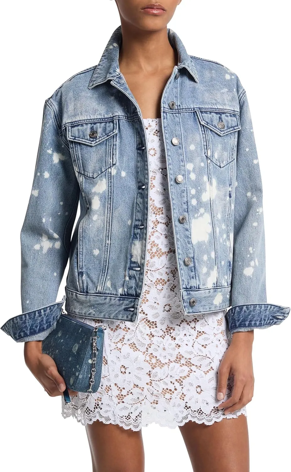 Michael Kors Women's Denim Trucker Jacket