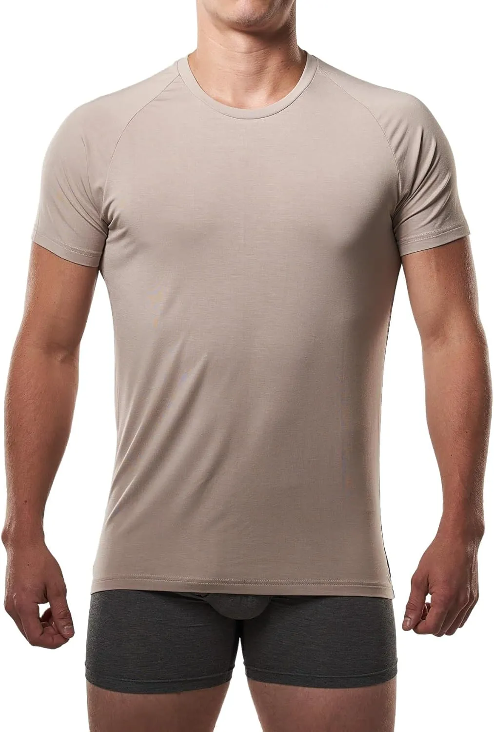 Mr. Davis Comort Fit Premium Bamboo Viscose Traditional Cut Crew Neck Men's Undershirt