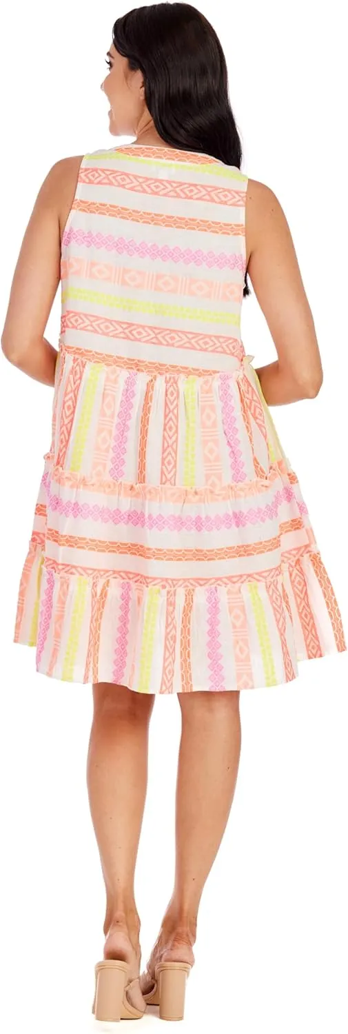 Mud Pie Women's Angelica Yarn Dye Dress