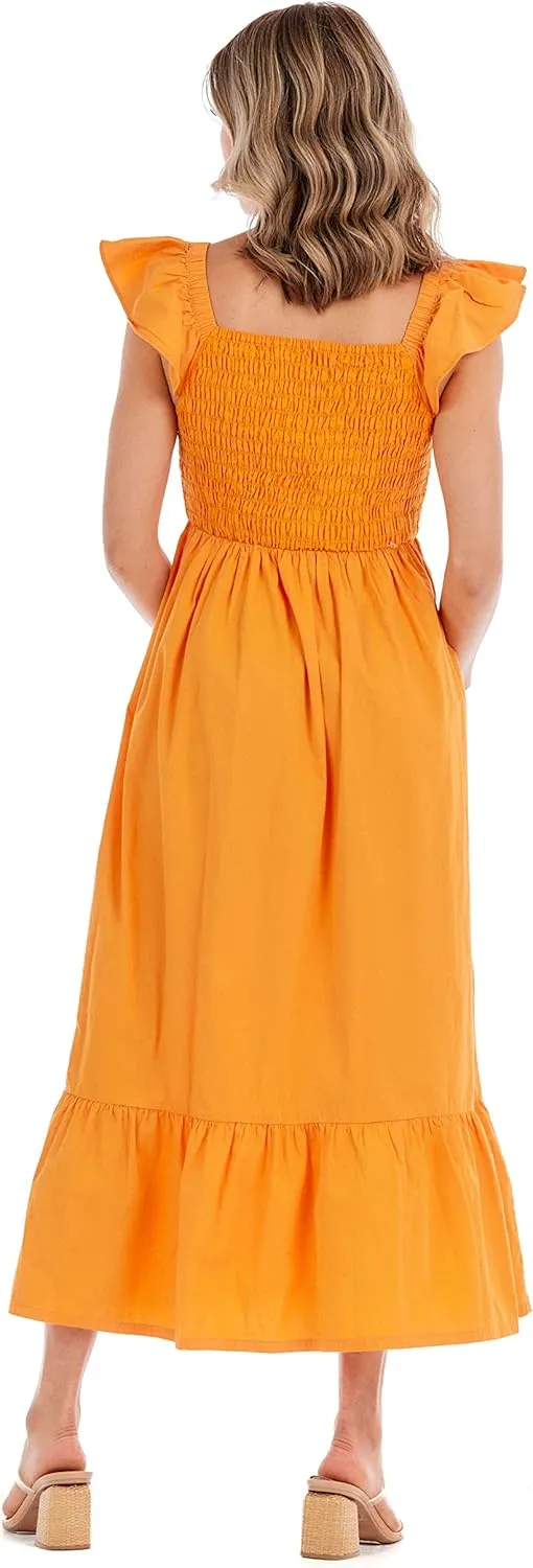 Mud Pie Women's Keya Smocked Maxi Dress