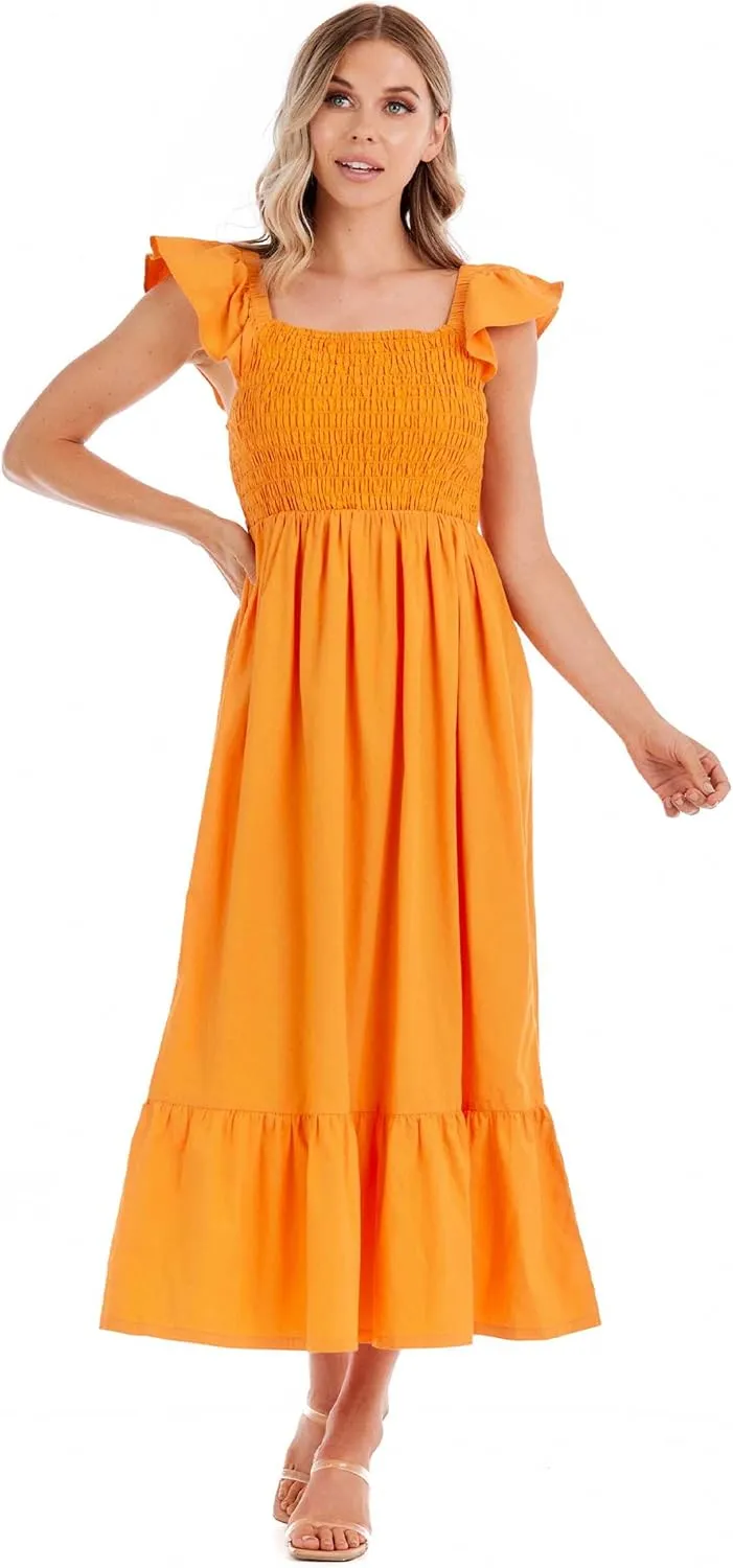 Mud Pie Women's Keya Smocked Maxi Dress