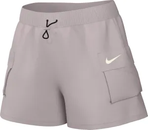 Nike Sportswear Essential Women's Woven High-Rise Shorts (Platinum Violet/Sail, DM6247-019) Size Large