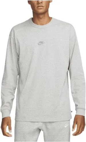Nike Sportswear Premium Essentials Men's Long-Sleeve T-Shirt (Dark Grey Heather, DO7390-063) Size Medium