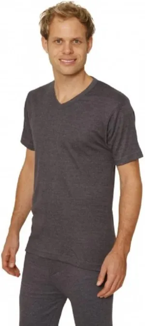 Octave 3 Pack Mens Thermal Underwear Short Sleeve 'V'-Neck T-Shirt/Vest/Top