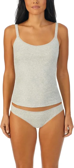 OnGossamer womens Cabana Cotton Reversible Camisole T Shirt Bra, Heather Grey, Large US