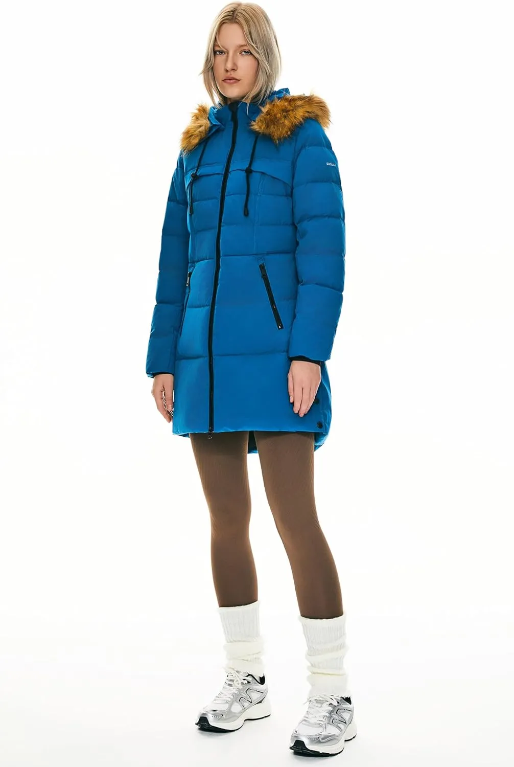 Orolay Women's Winter Down Jacket with Faux Fur Trim Hood