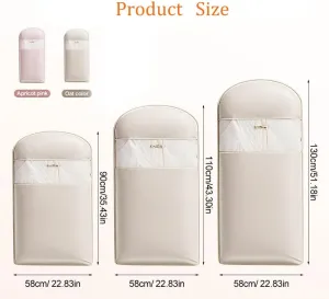 Otherwisie Garment Bag, 2025 Space Saving Hanging Garment Bag With Self Compression Zipper, Intelligenck Space Saving Hanging   With Self Compression Zipper (Beige, M(90*58*15))