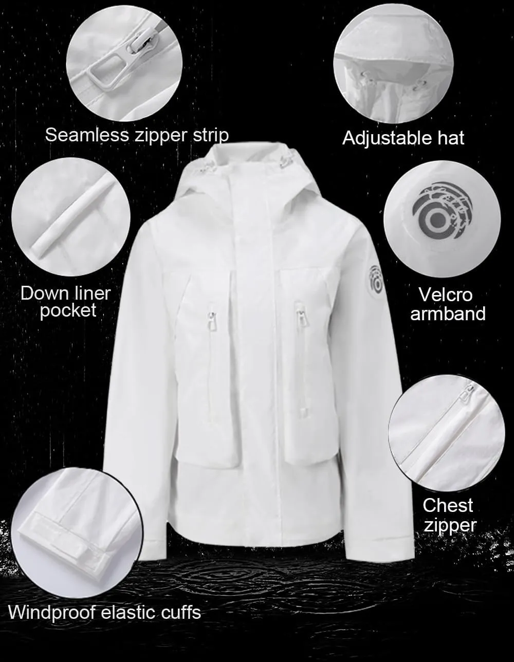 Outdoor Hiking 3 in 1 Women Spring Travel Snowboard Jacket Waterproof Rain Insulated,Lightweight Down Puffer Coat