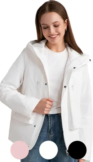 Outdoor Hiking 3 in 1 Women Spring Travel Snowboard Jacket Waterproof Rain Insulated,Lightweight Down Puffer Coat