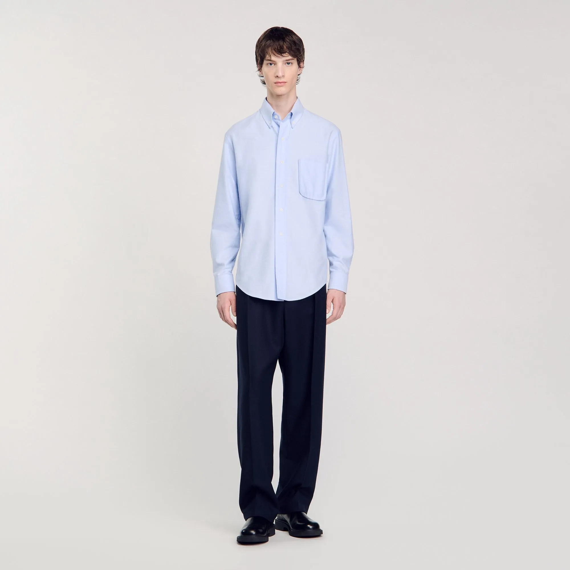 Oxford Flannel Shirt Oxford Flannel Shirt Sky Blue