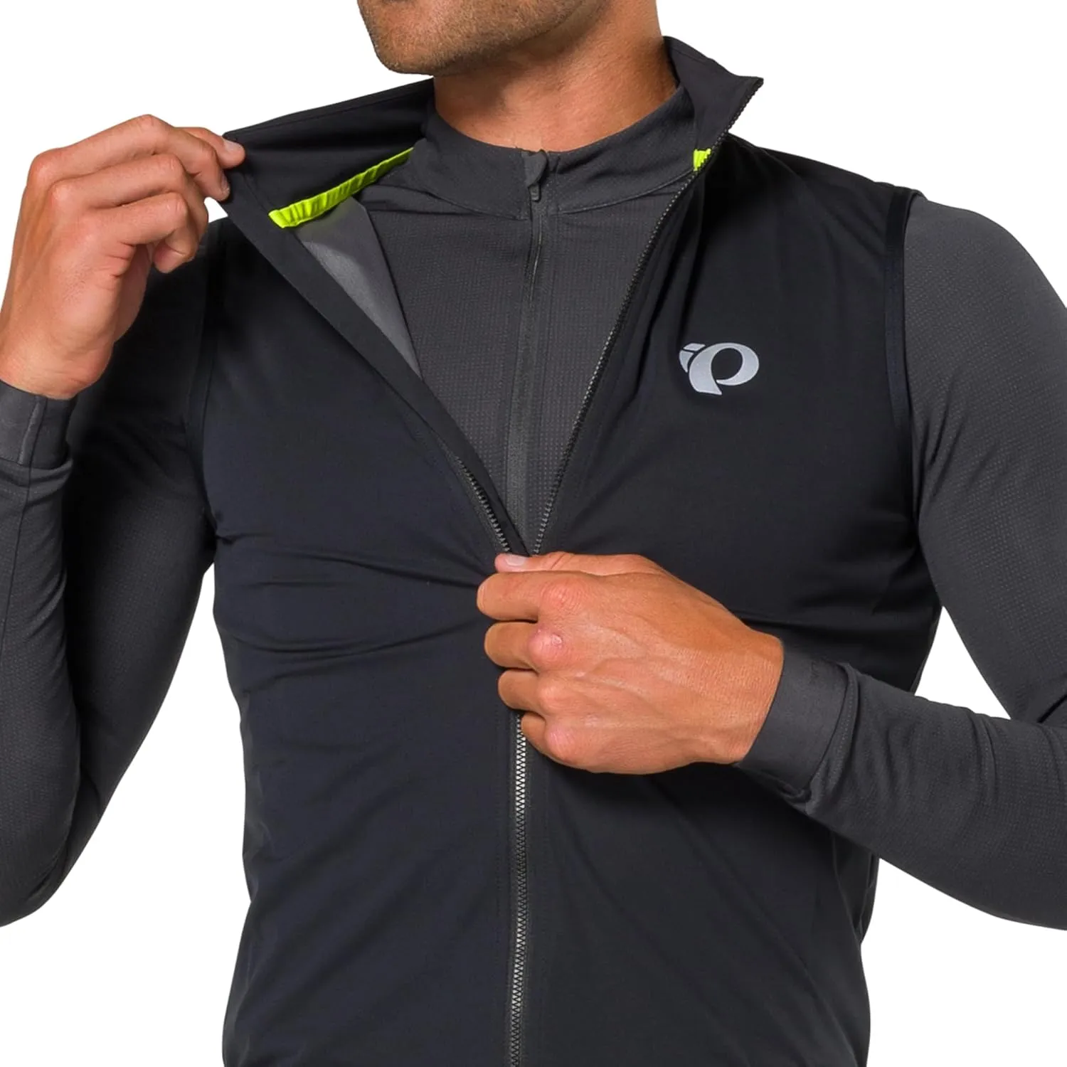 PEARL IZUMI, Men's PRO Barrier Vest, Windproof Cycling Vest, Lightweight & Packable with Reflective Safety Elements